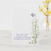 Carte Lily de la Vallée Merci de sympathie (Fleur jaune)