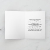 Carte Lily de la Vallée Merci de sympathie (Intérieur)