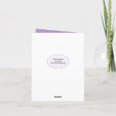 Carte Lily de la Vallée sympathie merci (Dos)