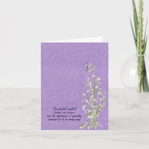 Carte Lily de la Vallée sympathie merci