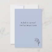 Carte Lily de Valley || Périwinkle Blue - Enregistrer la (Dos)