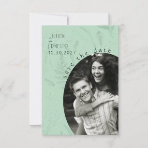 Carte Lily de Valley    Soft Green Save the Date Photo