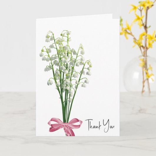 Carte Lily du Merci de la Vallée (Fleur jaune)
