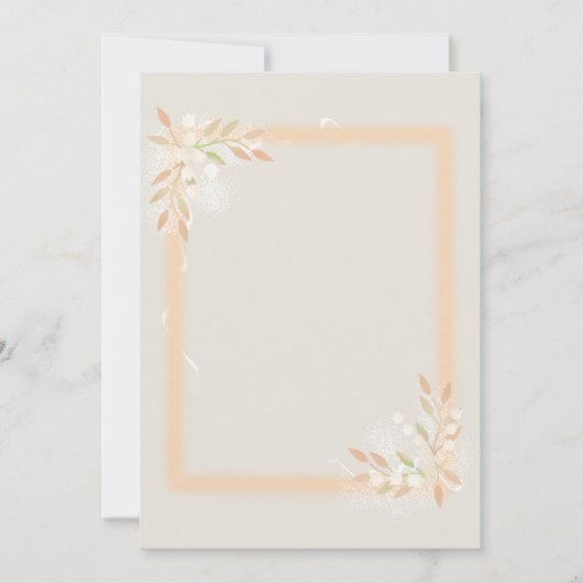 Carte Lily du papier encadré de la vallée (Devant)