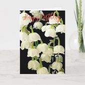 CARTE LILY FLOWERS PHOTO BIRTHDAY CARD (Devant)