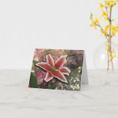 Carte Lily le rose Lily (Fleur jaune)