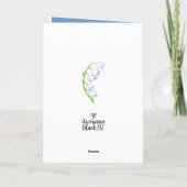 Carte Lily of the Valley Mother's Day Card (Dos)