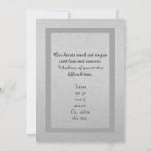 Carte Lily of the Valley sympathy card from group (Dos)