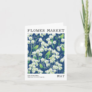 Carte Lily of Valley Birth Flower Market Mai Anniversair