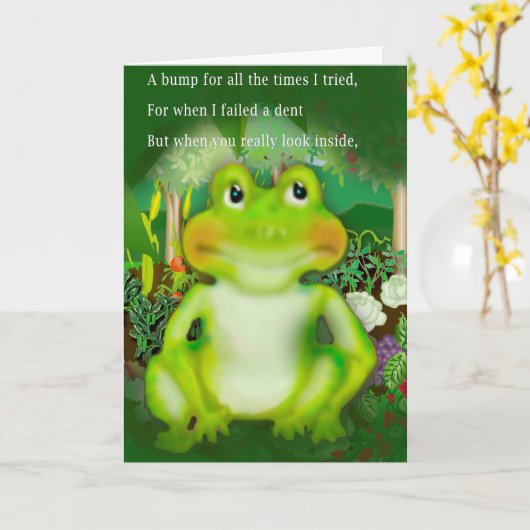 Carte Lily Pad Talk (Fleur jaune)