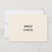 Carte Lily RSVP Lavish (Dos)