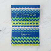 Carte Lime Bleue Avec Jaune (Intérieur)