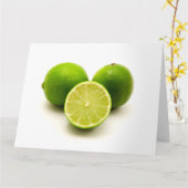 Carte Lime perse (Fleur jaune)