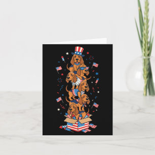 Carte Limier drôle Drapeau américain américain Jour de l