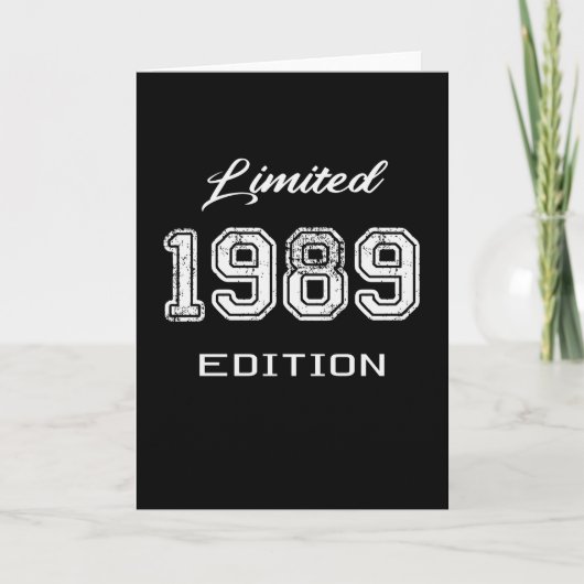 Carte Limited 1989 Edition - Awesome Birthday Gift (Devant)
