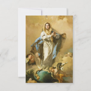 Carte L'Immaculée Conception par Giovanni B. Tiepolo