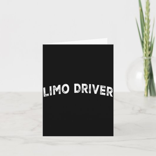 Carte Limo Driver (Devant)