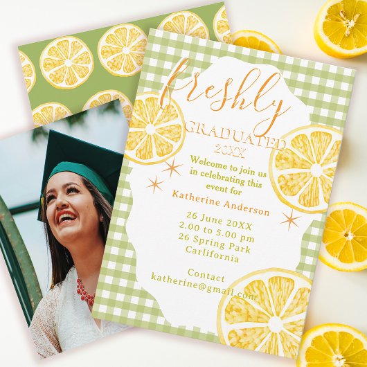 Carte Limon Gingaham fraîchement diplômé