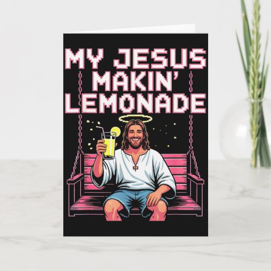 Carte Limonade de Jésus Mème drôle chrétien (Devant)