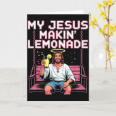 Carte Limonade de Jésus Mème drôle chrétien (Fleur jaune)