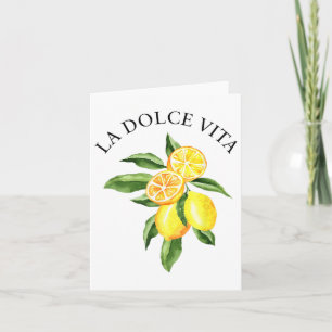 Carte Limoncello La Dolce Vita Citron italien