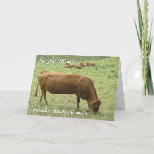 Carte Limousine étirée ! (Devant)