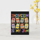 Carte L'inclusion est ma jambe Enseignant Sped Enseignan (Fleur jaune)