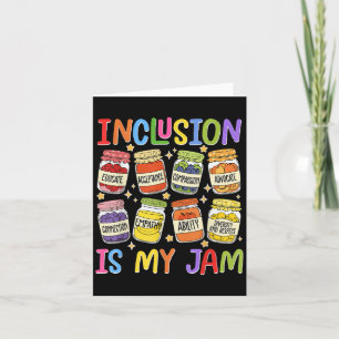 Carte L'inclusion est ma jambe Enseignant Sped Enseignan