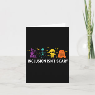 Carte L'inclusion n'est pas effrayant Cute Boo Lovely Gh