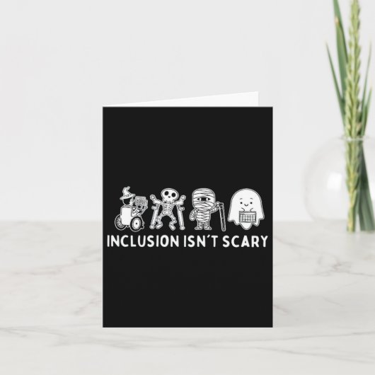 Carte L'inclusion n'est pas effrayant enseignant Squelet (Devant)