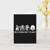 Carte L'inclusion n'est pas effrayant enseignant Squelet (Fleur jaune)