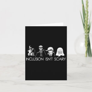 Carte L'inclusion n'est pas effrayant Slp Halloween Ense