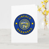 Carte Lincoln Nebraska (Fleur jaune)