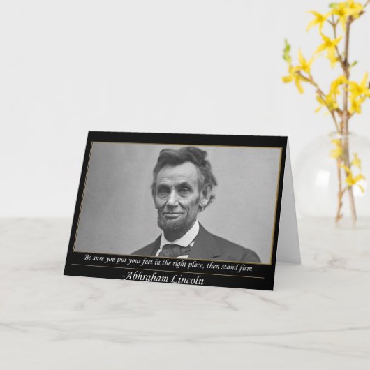 Carte Lincoln Puissant devis (Fleur jaune)