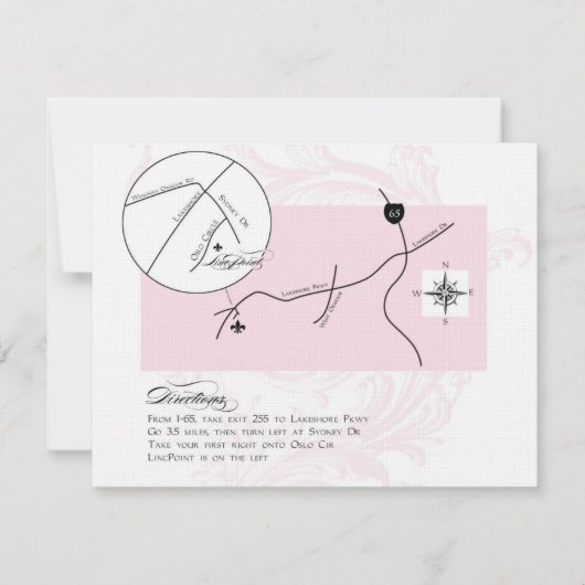Carte LincPoint avec rose *sydney (Devant)