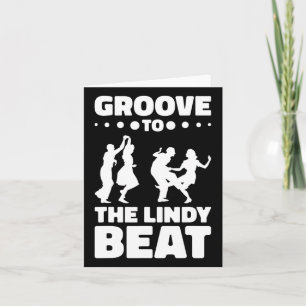Carte Lindy Hop Dancer Swing Dance Swing Couple Danser