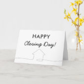 Carte Line Art Closing Day Neutral Real Estate Agent (Fleur jaune)