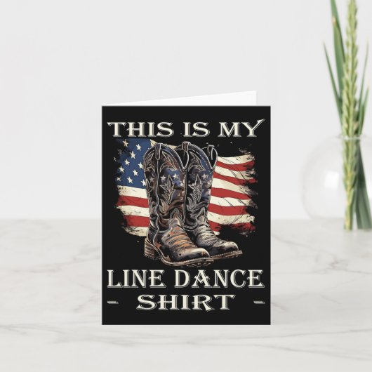 Carte Line Dance Country Music Line Dancing (Devant)