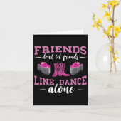 Carte Line Dance Friends Line Dance Boots Casquette Line (Fleur jaune)