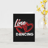 Carte Line Dancing Lover Cowboy Valentines Day Gift Line (Fleur jaune)