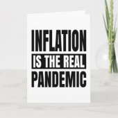 Carte L'inflation est la véritable pandémie (Devant)