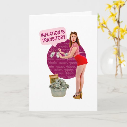 Carte L'inflation est transitoire (Fleur jaune)