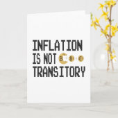 Carte L'inflation n'est pas transitoire (Fleur jaune)