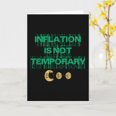 Carte L'inflation n'est pas transitoire (Fleur jaune)