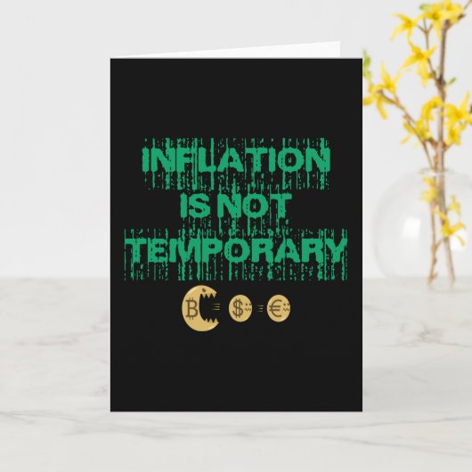 Carte L'inflation n'est pas transitoire (Fleur jaune)