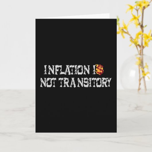 Carte L'inflation n'est pas transitoire (Fleur jaune)