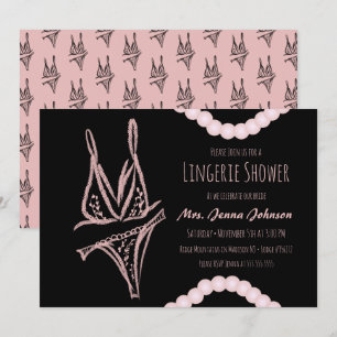 Carte Lingerie de Demoiselle d'Honneur Réception de Mari