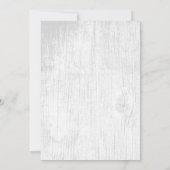 Carte Lingo de mariage floral succulent rustique (Dos)