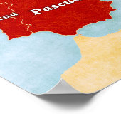 Carte linguistique de l'Europe : Poster de Pâques (Coin)