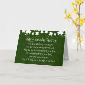 Carte L'inspiration de la bénédiction d'anniversaire irl (Fleur jaune)